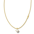 Delicate Gold Clavicle Chain With A Single Pearl