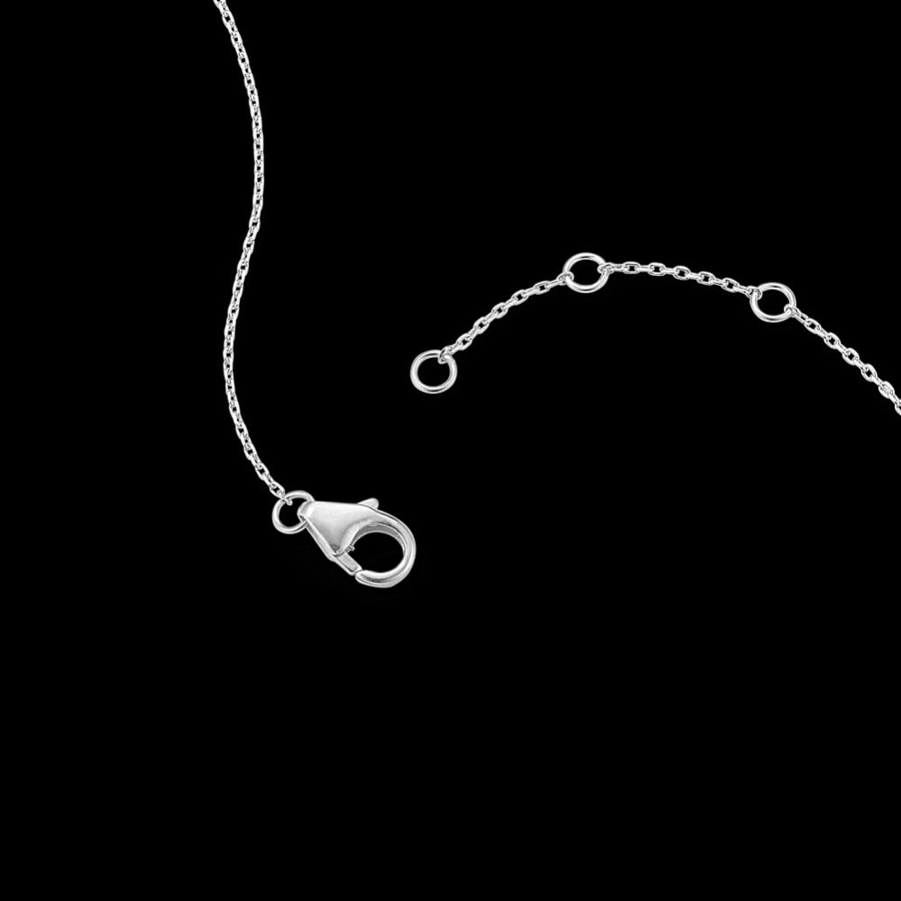 Delicate Silver Bracelet Adorned With Two Stones
