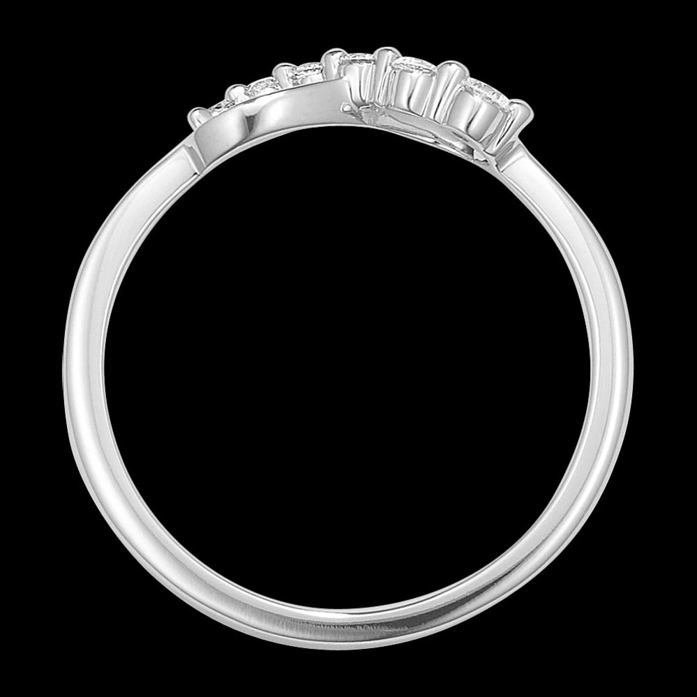 Infinity Symbol Pavé Silver Ring