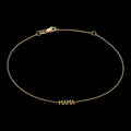 MAMA Letter Style Delicate Gold Bracelet