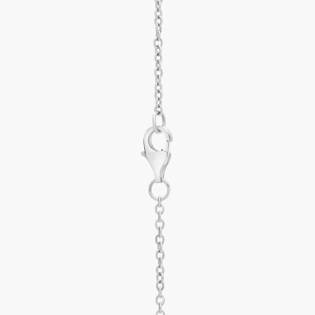 Sapphire Accented Pearl Delicate Necklace